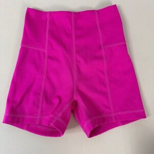 Jo+Jax Model Shorts Kids Youth Medium 8-10 Hot Pink Excellent High Waist Active